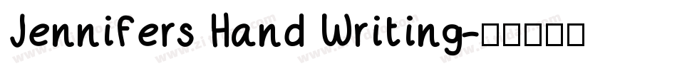Jennifers Hand Writing字体转换